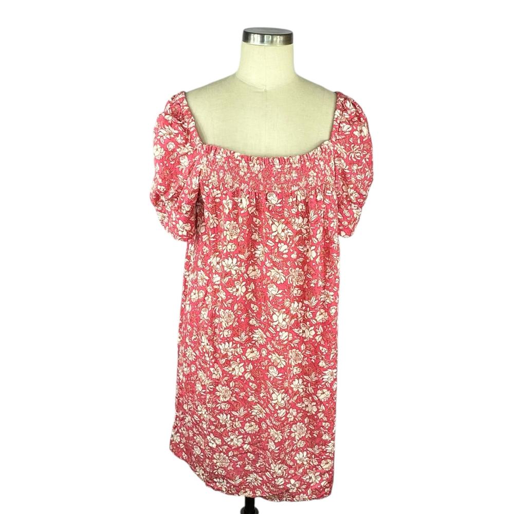 J. Crew Pink Floral Mini Dress